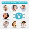 ZNÖCUETÖD Cold Face Eye Mask Ice Pack Reduce Face Puff, Dark Circles, Gel Beads Hot Heat Cold Compress Pack, Face SPA for Woman Sleeping, Pressure, Headaches, Skin Care, Post Laser Care[Blue]