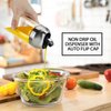 Aelga Olive Oil Dispenser Bottle - Glass Oil Dispenser-Oil Dispenser Bottle for Kitchen with Stainless Steel Spout
