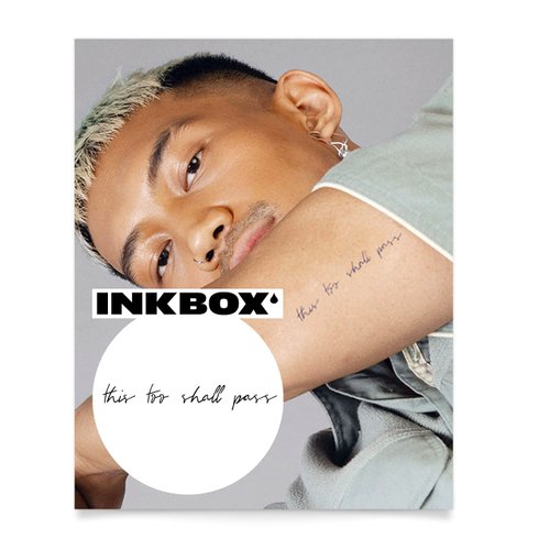 Inkbox Temporary Tattoos, Semi-Permanent Tattoo, One Premium Easy Long Lasting, Water-Resistant Temp Tattoo with For Now Ink - Lasts 1-2 Weeks, Keep Going Tattoo, Fitz, 3 x 3 in