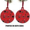 GRAPHICS & MORE Makeup Lipstick Mascara Eyeliner Pattern Aluminum Holiday Christmas Tree Ornament - 3.0" (7.6 cm) x 3.37" (8.6 cm)