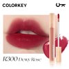 COLORKEY Soft Matte Water Lip Tint, Matte Finishs, Long-Lasting, Moist Fit Without Stickiness, Moisturized, Waterproof, Liquid Lipstick, Nude lip color (R300 Dewy Rose)