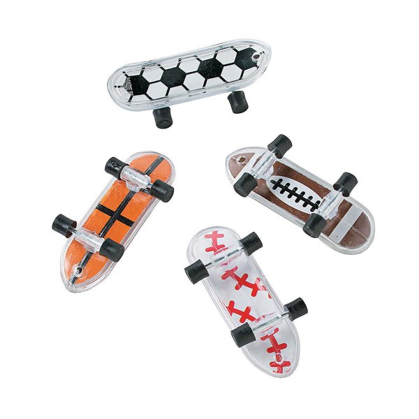 Fun Express - Sports Mini Skateboards (3dz) - Toys - Vehicles - Misc Vehicles - 36 Pieces