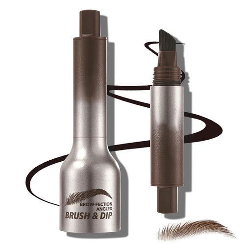 Liquid Eyebrow Brush, Eyebrow Gel Pencil, Long Lasting Waterproof Brow Pen, Smudge Proof Eyebrow Pencils, Creates Natural Looking Brows Effortlessly (CHOCOLATE)