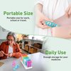 Monthly Pill Organizer 4 Times a Day,Odaro 30 Day Pill Organizer,Monthly Pill Box 4 Times a Day Organizer,Portable Pill Case Organizer,Medicine Organizer for Vitamins and Medication（Rainbow）