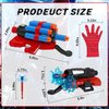 Wiifyly Spider Web Gloves Shooters Costume Toy for Kids Girl Boys Cosplay Launcher Action Figure (2)