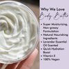 Natural Amor Lavender Body Butter 120G, Hydrating Moisturizer with Shea Butter, Jojoba Oil, Coconut Oil