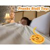 HWD 3.6 ft Long Soft Snake Dolls, Cute Stuffed Animals Plush Pranks Spoof Stuff Toys, Gifts for Kids, Children, Birthday, Halloween, Christmas, Home Decoration (Yellow)