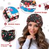 Bohend Christmas Headbands Stretch Knotted Headbands 3Pcs Head Bandana Non Slip Elastic Snowman Head Bands Workout Yoga Sweatband Hair Accessories for Women and Girls (E)