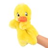 Easfan Duck Hand Puppet Plush Interactive Animal Toy for Role Play Storytelling Preschool Teaching Christmas Birthday Gifts for Kids Boys Girls Yellow, 11''