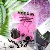 Honbay 100PCS Disposable Plastic False Eyelashes Glue Holder Eyelash Extension Glue Pallet Pads for Nail Art or Tattoo Ink (pink)