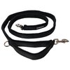ActiveDogs Luxury Fleece Crossbody Dog Leash 6.5ft - Comfortable Hands Free Dog Leash with Adjustable Length, Durable Black Nylon & Built-in Handle - Wearable No Hands Dog Leash, Black