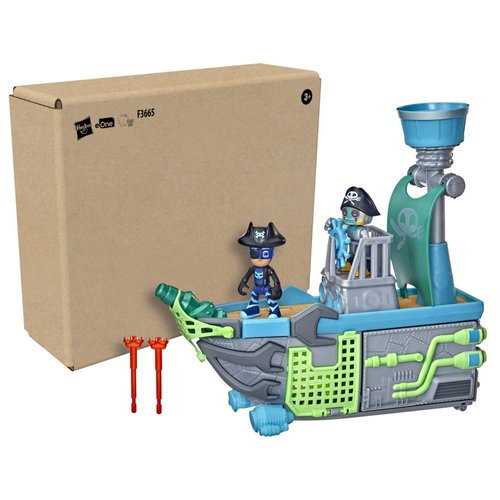 PJ Masks Sky Pirate Battleship Preschool Toy, Vehicle Playset with 2 Action Figures, Projectile Launchers, and More for Ages 3 and Up