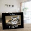 Malden International Designs 4964-46 Expressions You Had Me at Meow Black Wood Picture Frame, 4x6, Black