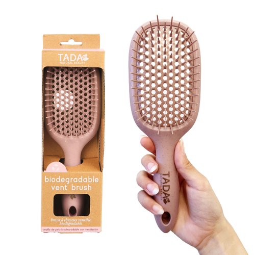 TADA Natural Beauty Hair Brush Detangler for Curly, Thick, Wavy, and Thin Hair - Ventilation Hole...