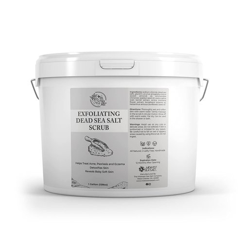Exfoliating Dead Sea Salt Scrub - 128oz - Unscented