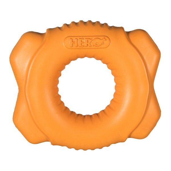HERO PlayTime Durable Foam Floating Widget, Small, Orange Dog Toy