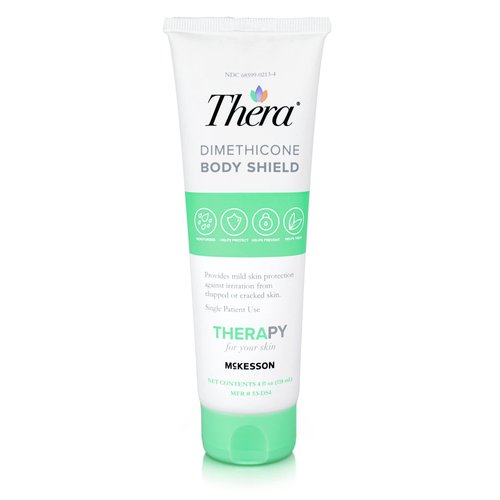 McKesson's Thera Dimethicone Body Shield Barrier Cream - Incontinence Skin Protectant Ointment, Diaper Rash, Scented - 4 oz, 1 Count