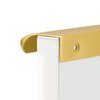 goldenwarm 10 Pack Gold Edge Pulls 6-1/4in Finger Pulls Cabinet Pulls - LS7027BB160 Drawer Pulls Brushed Brass Tab Pulls Gold Drawer Hardware, 160mm Hole Centers