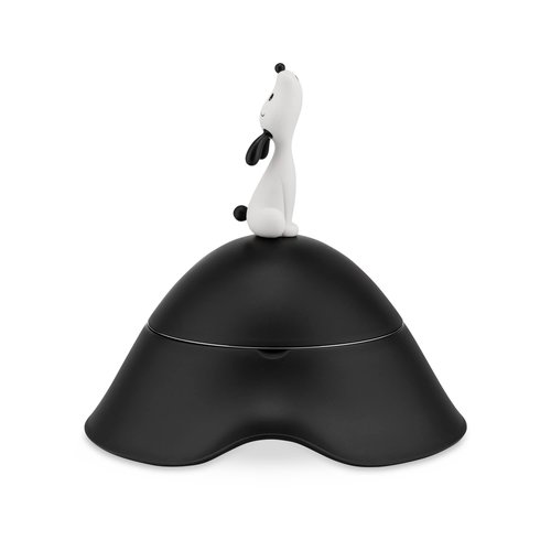 Alessi AMMI19 B Lula&#39; Dog Bowl, Black, Black