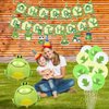 KEFAN Frog Birthday Party Supplies, Frog Birthday Party Decorations, Frog Themed Party Supplies Decor with Happy Birthday Banner, Cake Toppers, Balloons for Boys Girls Birthday Party1st Baby Shower