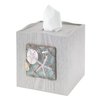Avanti Linens - Tissue Box Cover, Decorative Resin Cover, Beach Inspired Bathroom Accessories (Seaglass Collection)