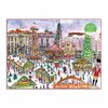 Galison Michael Storrings Christmas Market 1000 Piece Puzzle from Galison - Featuring Beautiful Illustrations of a Festive Snowy Town, 27" x 20", Makes a Wonderful Gift