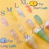 Lash Lift Ribbons Eyelash Lifting Shields Mate Mini Lami Lamination Roller Tool Soft Silicone Perm Rod Ribbon Gel Eyelash Perming Covers Mini Lash Tape String (Candy Color-8 Size Shields)