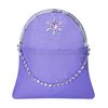 Topney Princess Costume Accessories Set - with Little Girls Princess Dress Up Handbag, Necklaces, Rings, Earrings (Purple Snow)