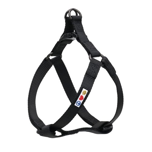 Pawtitas Solid Color Step in Dog Harness or Vest Harness Dog Training Walking of Your Puppy Harness Small Dog Harness Black Dog Harness
