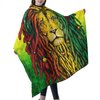 ONE TO PROMISE Lion Barber Cape Jamaican Flag Reggae Rasta Lion Red Yellow Green Black Hair Cut Salon Cape,Hair Stylist Hairdresser Styling Cape,Waterproof Haircut Apron Cover up for Adults,55"X66"