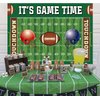 Football Backdrop It's Game Time Party Backdground Football Birthday Banner Touchdown Football Party Decorations Boy Birthday Party Backdrop 8x6FT