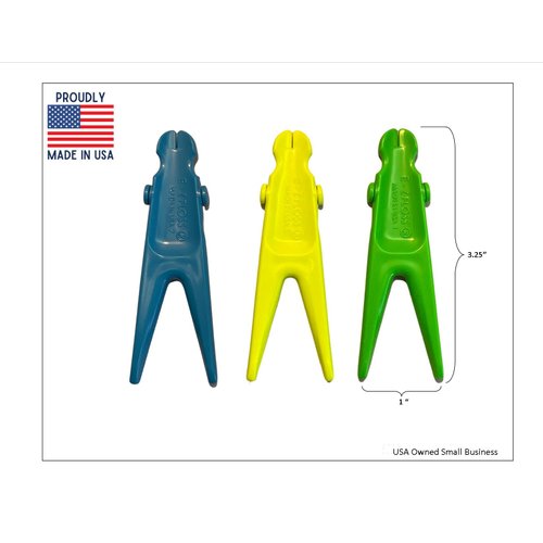 E-Z Floss Dental Floss Holder (Blue, Yellow, Green)