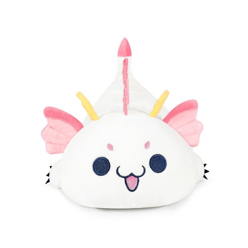 Onsoyours Chubby Dragon Stuffed Animal Adorable Plushies Soft Huggable Plush Pillow Kawaii Cute White Dragon Plushie Toy for Kids (White Dragon, 10")