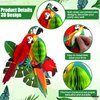 KatchOn, Tropical Birds Honeycomb Cutouts - Big, Pack of 6 | Jungle Theme Decorations, Luau Party Decorations | Tropical Party Decorations, Hawaiian Party Decorations | Rainforest Decor, Tiki Party