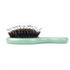 Boar Bristle Hair Brush - Sinide Mini Natural Beech Wood Handle Cushion Massage Detangling Hair Brush for Women Men Long Thick Fine Curly Wavy Dry or Wet Hair, Brush for Pocket/Travel