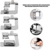 6 Sizes Rolled Hem Presser Foot, Wide Rolled Hem Foot Set & Narrow Hemmer Foot Set for All Low Shank Snap-On Singer, Brother, Babylock, Euro-Pro, Janome, Kenmore, White, Elna Sewing Machines