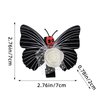 4 Pcs Gothic Butterfly Hair Clips Black Skull Butterfly Hair Barrettes Non Slip Alligator Hairpins Goth Hold Hair Jaw Clips Hair Accessories for Women Cosplay Costumes Halloween Carnival Party