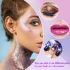 LOYALLOOK 11Sets Eye Body Face Nail Gems Jewels Rhinestone Stickers for Women Self Adhesive Rhinestones Crystal Rainbow Makeup Mermaid Sequins Glitter Temporary Tattoos Festival Accessory Pink