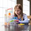 Fat Brain Toys Trestle Tracks Deluxe Marble Run Set, 124-Piece Modular Marble Track, Toys for Kids, Marble Set, Girl and Boy Toys, Fun Toys for Ages 8-13+