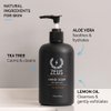 ZEUS Liquid Hand Soap with Aloe Vera, Natural Moisturizing Hand Wash, Prevents Dry Skin – MADE IN USA (Sandalwood) 12 oz.