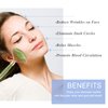 EUASOO Jade Roller & Gua Sha Set Facial Massager for Eyes, Neck and Whole Body Muscles, Can Eliminate Puffiness, Wrinkles, Tighten The Skin, Relax The Muscles of Gua Sha Massage Tools