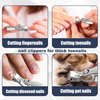 AGSIXZLAN German Nail Clippers for Men,2024 New Ultra Sharp Stainless Steel Fingernail Clipper for Thick Toenails,Professional Nail Clippers, Ant-Splashing German Toenail Clippers for Seniors