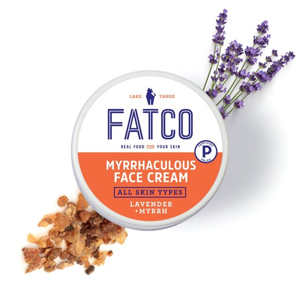 FATCO Organic Myrrhaculous Anti Aging Face Cream and Moisturizer Cream with Tallow and Myrrh - Lavender + Myrrh (1 oz)
