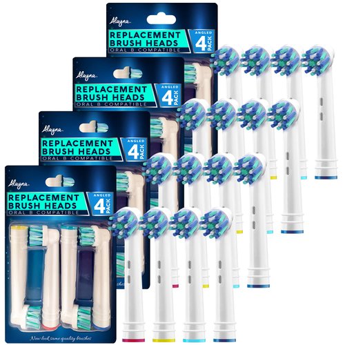 Alayna Replacement Toothbrush Heads for Oralb 16 Cross Compatible with Oral-B Braun Electric Toothbrush Fits Oral b Action Pro 1000 Floss Kids Clean