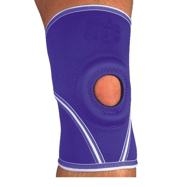 MAXAR Airprene (Breathable Neoprene) Knee Sleeve Compression Brace for Men & Women, Open Patella, Terry Cotton Lining, All-Way Stretch Compression and Support, NKN-209 M