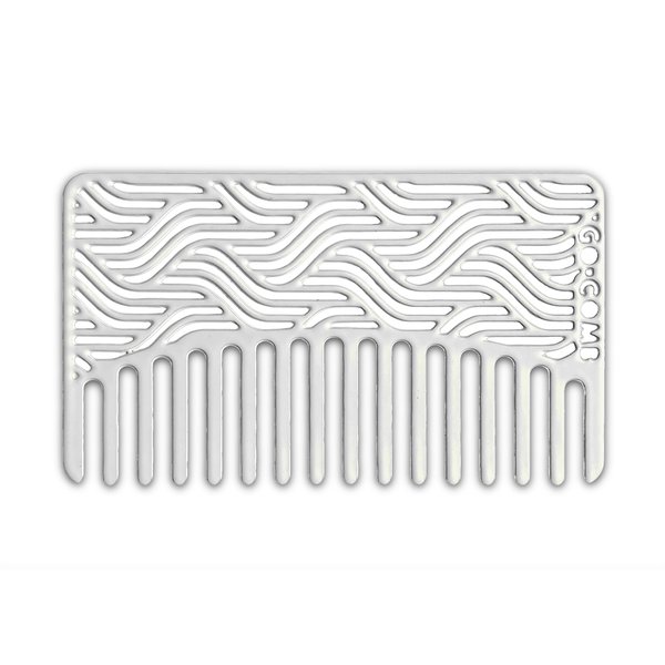 Go-Comb - Wallet Sized Hair & Travel Comb - Wide Tooth - Powder Waves