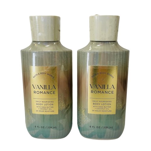 Bath & Body Works Vanilla Romance Body Lotion 8 Ounces Each Pack of 2
