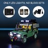 Mililier LED Light Kit for Lego 10317 Icons Land-Rover Classic Defender 90 Set, Compatible with Lego 10317 Building Blocks Model(Not Include Blocks Set)