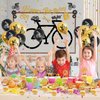 Bike Birthday Party Decorations, Including Banner, Cake Toppers, Balloons, Hanging Signs Bicycle Sports Theme Birthday Party Supplies for Kids and Bicycle Fans (B)