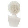 Amnenl White Curly Short Wigs for Men Anime Natural Fluffy Synthetic Cosplay Costume Hair Wig